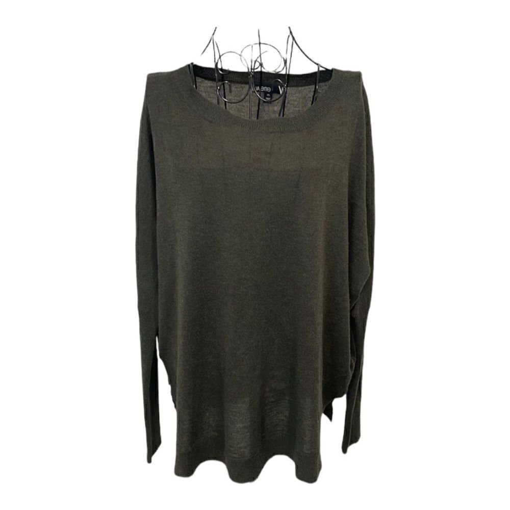 VALETTE oversize knit green top size XS